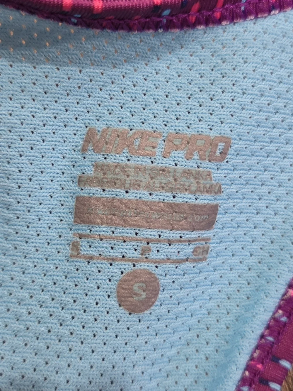 Nike Kid's Purple & Blue Sports Bra